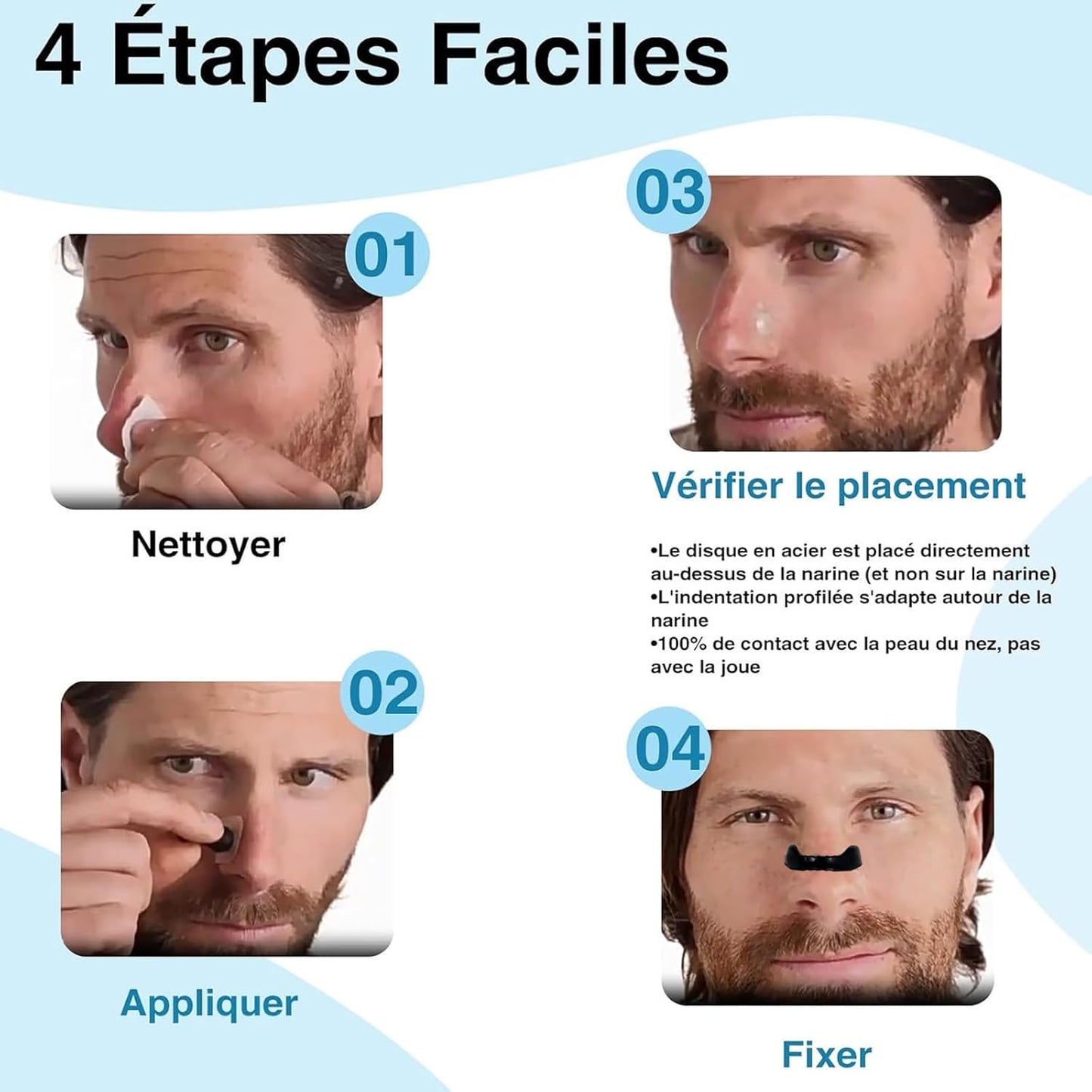 Kit de bande nasale magnetique